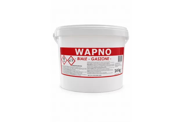 WAPNO GASZONE, LASOWANE - BIAŁE 14 kg