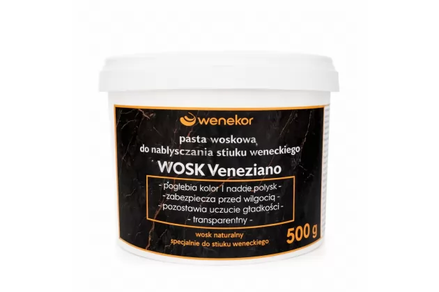 Wosk, pasta woskowa do nabłyszczania stiuku 0,5 kg